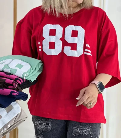 تیشرت باکسی طرح 89