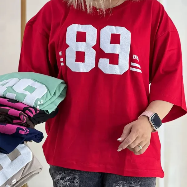 تیشرت باکسی طرح 89