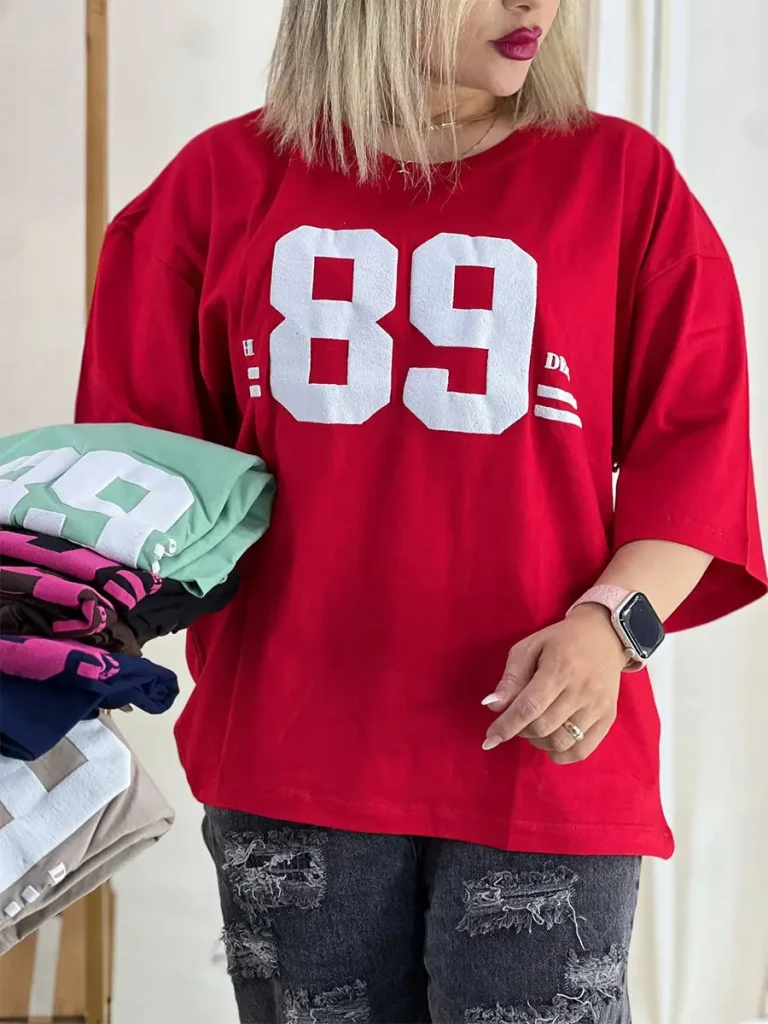 تیشرت باکسی طرح 89
