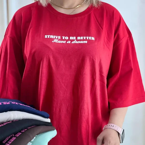 تیشرت باکسی طرح Strive